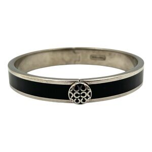 COACH Hinged bracelet silver black vintage 2060